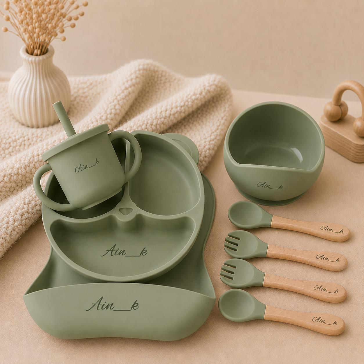 Vaisselle Silicone Personnalisable
